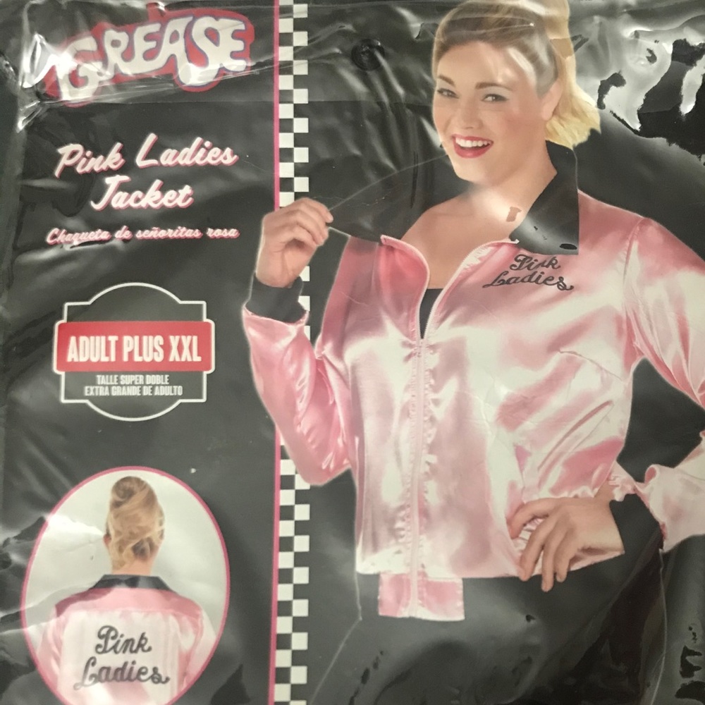 Plus Size Pink Ladies Costume Jacket